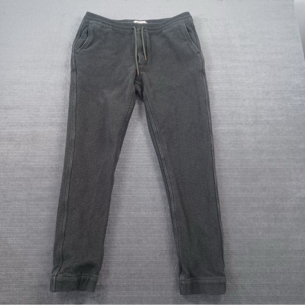 Taylor Stitch The Apres Jogger Pants Mens Medium Green Textured Waffle Knit